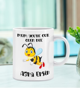 Anne Sen Bizim Kraliçe Arımızsın, Kişiye Özel Kahve Çay Bardağı, Anneler Günü Hediyesi