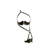 Mulvxbrf Brf02 Siyah Jartiyer Harness Deri Zımba Detaylı Vücut Aksesuarı - Brf1372 (Mulvix)