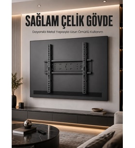 Büyük Ekran Tv Duvar Askısı 50-95 İnç Dayanıklı Sabit Askı Aparatı Kolay Kurulum