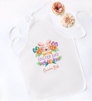 BK Gift Kişiye Özel Paskalya Bayramı Beyaz Mutfak Önlüğü-7