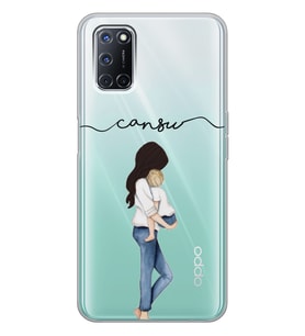 Oppo Anne Bebek Tasarımlı Şeffaf Telefon Kılıfı