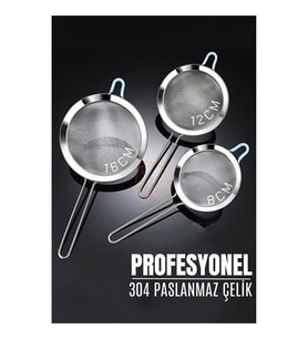 ModaCar 3 Boy Süzgeç Seti 304 Paslanmaz Çelik Spiderweb Design