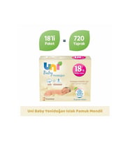 Uni Baby Yenidoğan Islak Mendil 18'li 720 Yaprak