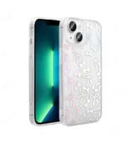 iPhone 14 Kılıf Şeffaf Figürlü Folk Sert Kılıf Fiyonk
