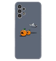 Samsung Galaxy M14 Kılıf Resimli Desenli Baskılı Silikon Orange Escape 1374