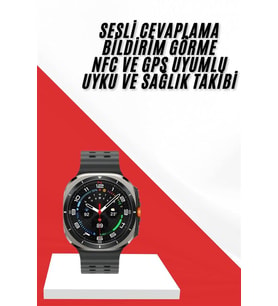 Akıllı Saat Müzik Dinleme Nabız Ölçer NFC ve GPS Uyumlu Sesli Asistan