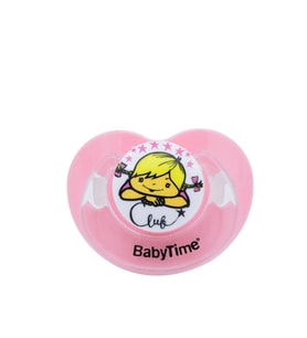 Babytime BT137 Silikon Damaklı 0-6 Ay Mat Emzik No:1 - Pembe