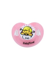 Babytime BT137 Silikon Damaklı 0-6 Ay Mat Emzik No:1 - Pembe