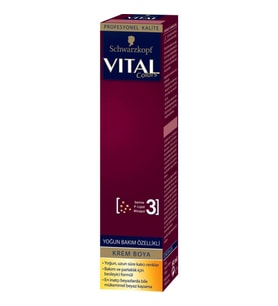 Vital Tüp Saç Boyası 7.56 Altın Kumral + Oksidan Sıvı 50 Ml