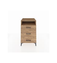 Kronos Komodin Tek Raflı 3 Çekmeceli 60x59x96 Çam-Çam