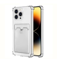 Microsonic Apple iPhone 14 Pro Max Card Slot Shock Kılıf Şeffaf (Renksiz)
