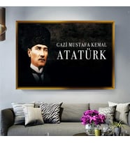 Altın Çerçeveli dekoratif tablo l549 (Gold)