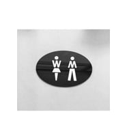 Black Pearl Serisi Wc Yönlendirme Tabelası