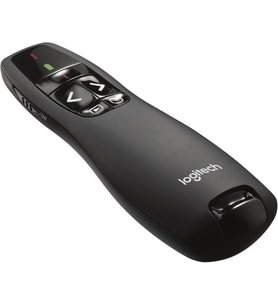 Logitech R400 Presenter, Usb Alıcı Üzerinden Kablosuz 2,4 Ghz Bağlantı, 15 M Menzil, Kırmızı Lazer İşaretleyici, Sezgisel Kullanım Elemanları, 6 Tuş, Pil Göstergesi, Pc - Siyah, İngilizce Ambalaj Outlet