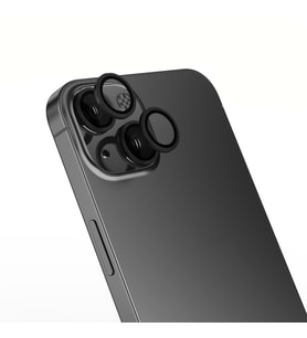 Apple iPhone 15 Uyumlu Zore Mikro Kamera Lens Koruyucu (Siyah)