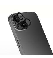 Apple iPhone 15 Uyumlu Zore Mikro Kamera Lens Koruyucu (Siyah)