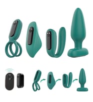 Love Tek Kumanda İle 4 Farklı Ürünü Kontrol Edebilen Çiftlere Özel 4 Parça Vibratör Seti