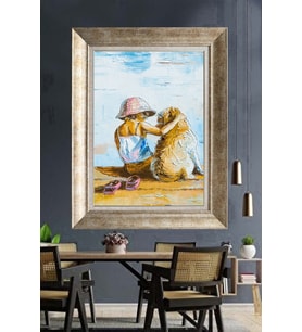GÜMÜŞ ÇERÇEVELİ PASPARTULU TABLO C253