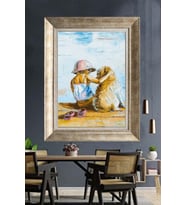 GÜMÜŞ ÇERÇEVELİ PASPARTULU TABLO C253