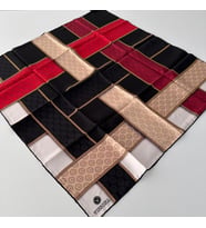 Vissona Twill İpek Eşarp Siyah IPK4311