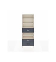 Arges Dolap 5 Raflı 3 Çekmeceli 88x30x243 Aytaşı-Antrasit