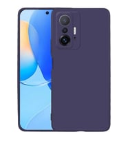Xiaomi Mi 11T Pro 5G Kılıf Kamera Çıkıntılı Soft Silikon (Lacivert)