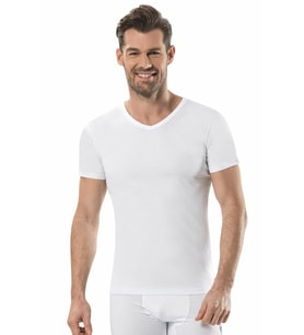 Jiber Erkek V Yaka Fanila 6'lı Paket - 105 (Beyaz)