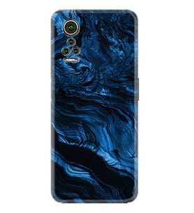 General Mobile GM 21 Pro GM 22 Pro Plus Kılıf Desemli Silikon Blue MArble 1379