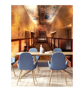 Dreamwall Vintage Ve Müze Desenli Isı Ve Ses Yalıtımlı Sağlıklı Tekstil Duvar Kağıdı (Çok Renkli)