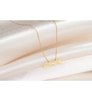 Kişiye Özel 925 Ayar Gümüş Tasarım Kitap Kolye (Gold)