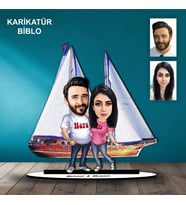 KİŞİYE ÖZEL KAPTAN TASARIMLI KARİKATÜR BİBLO B100