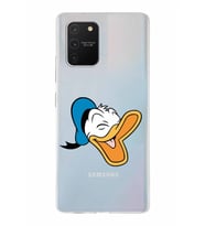 Samsung Galaxy S10 Lite  Kapak Donald Duck Tasarımlı Şeffaf Silikon Kılıf