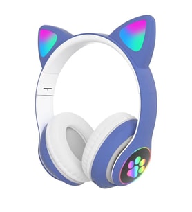 Vilya Kedi Kulaklığı LED Işıklı, Bluetooth, Çocuk ve Gençler İçin