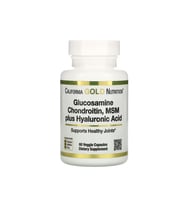 California Gold Nutrition, Glucosamine Chondroitin, MSM plus Hyaluronic Acid, 60 Veggie Kapsül