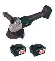 Klpro KLAT18BS-50 18V/5.0Ah. 115mm Çift Akülü Devir Ayarlı Kömürsüz Şarjlı Avuç Taşlama (Yeşil)