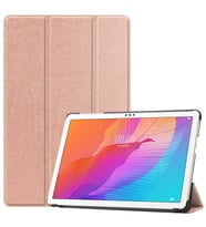 Honor Pad X8 Uyumlu Zore Smart Cover Standlı 1-1 Kılıf (Rose Gold Altın)
