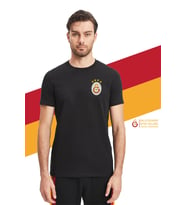 Galatasaray Orijinal Lisanslı Siyah Basic T-Shirt