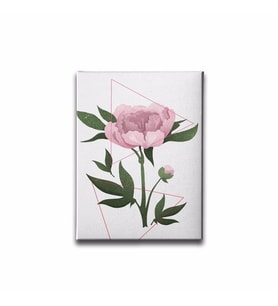Pembe Çiçek Canvas Tablo MİND238