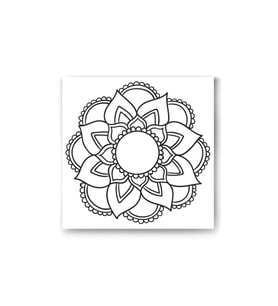 DBSanatevi Mandala Çiçek Tablo 35 X 35 Cm