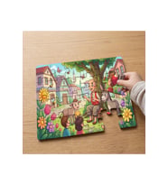 Keloğlan ve Sevimli Çocuklar Tasarımlı 24 Parça Ahşap Çocuk Puzzle