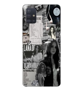 Samsung Galaxy A71 Uyumlu Lana Del Rey Desenli Şeffaf Telefon Kılıfı