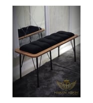 Atlantik Lüx Bench Puf & Bench Tekli