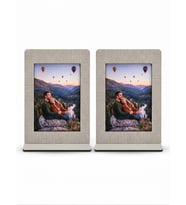 StoreBaskı 2 Adet Masa Üstü Ahşap Fotoğraf Çerçevesi 9×14 cm – Kişiye Özel Fotoğraf Baskısı Dahil