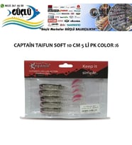 LEVREK TURNA SİLİKONU CAPTAIN TAIFUN SOFT 10 CM 5 Lİ PK RENK :6