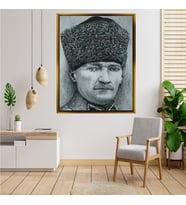 ÇERÇEVELİ ATATÜRK TABLO S247