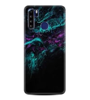 Reeder P13 Blue Max Kılıf Desenli Silikon Abstract Green