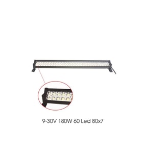 Offroad Led Bar 80 cm 180 W 60 LED Delici/yayıcı Beyaz Işık Tepe Lamba Tavan Panjur Projeksiyon