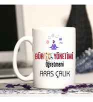 Büro Yönetimi Öğretmenine Özel Öğretmenler Günü Hediyesi Kişiye Özel Kupa Bardak