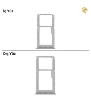 Note 7 Sim Tepsisi Tekli Beyaz Tek Hatlı Sim Yeri Sim Kızağı Sim Kart Yuvası Sim Kapağı