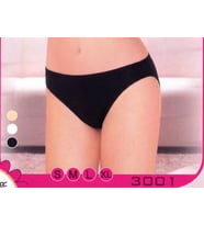 Siyah Kadın Slip Külot Esnek Rahat Günlük İç Giyim S-XL 3001
